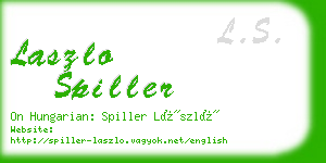 laszlo spiller business card